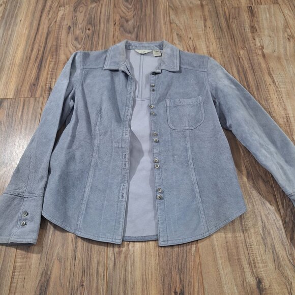 J. Jill Jackets & Blazers - J Jill gray suede jacket size 4